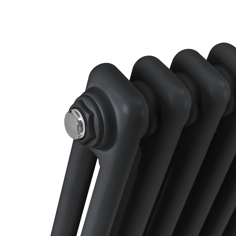 Baridi DH364 Horizontal Traditional 2 Column Radiator 600 x 1012mm - Black - additional view 8