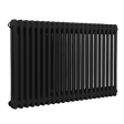 Baridi DH364 Horizontal Traditional 2 Column Radiator 600 x 1012mm - Black