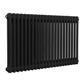 Baridi DH364 Horizontal Traditional 2 Column Radiator 600 x 1012mm - Black