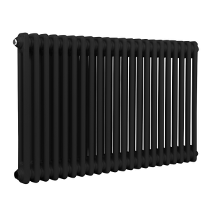 Baridi DH364 Horizontal Traditional 2 Column Radiator 600 x 1012mm - Black