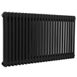 Baridi DH365 Horizontal Traditional 2 Column Radiator 600 x 1147mm - Black
