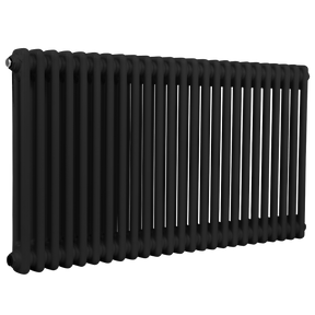 Baridi DH365 Horizontal Traditional 2 Column Radiator 600 x 1147mm - Black