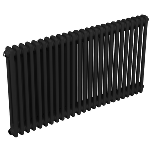 Baridi DH365 Horizontal Traditional 2 Column Radiator 600 x 1147mm - Black - additional view 9