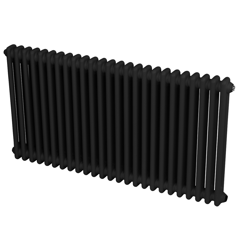Baridi DH365 Horizontal Traditional 2 Column Radiator 600 x 1147mm - Black - additional view 10