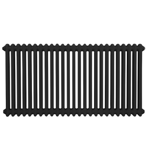 Baridi DH365 Horizontal Traditional 2 Column Radiator 600 x 1147mm - Black - additional view 7