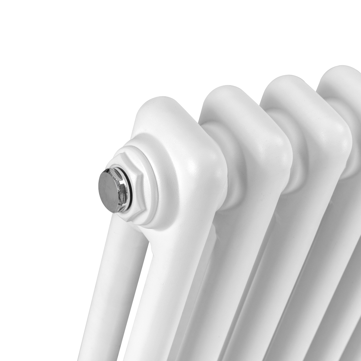 Baridi DH366 Horizontal Traditional 2 Column Radiator 600 x 427mm - White - additional view 3