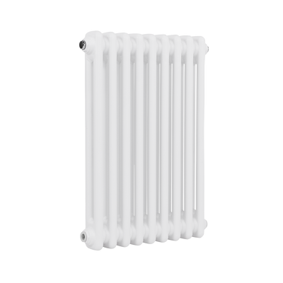 Baridi DH366 Horizontal Traditional 2 Column Radiator 600 x 427mm - White