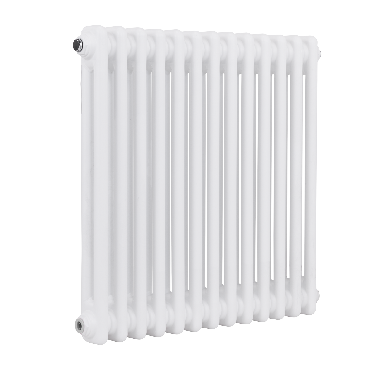 Baridi DH367 Horizontal Traditional 2 Column Radiator 600 x 607mm - White