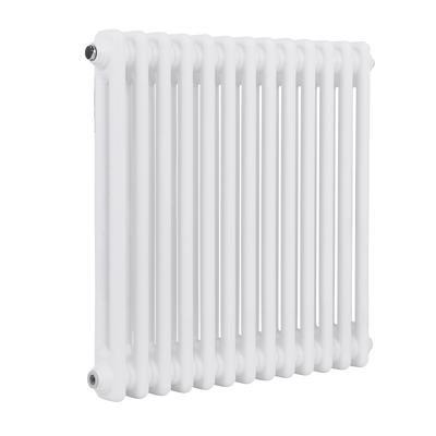 Baridi DH367 Horizontal Traditional 2 Column Radiator 600 x 607mm - White