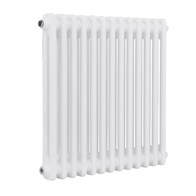 Baridi DH367 Horizontal Traditional 2 Column Radiator 600 x 607mm - White