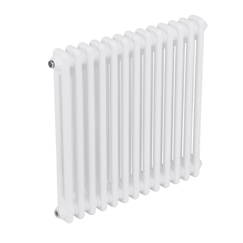 Baridi DH367 Horizontal Traditional 2 Column Radiator 600 x 607mm - White - additional view 6