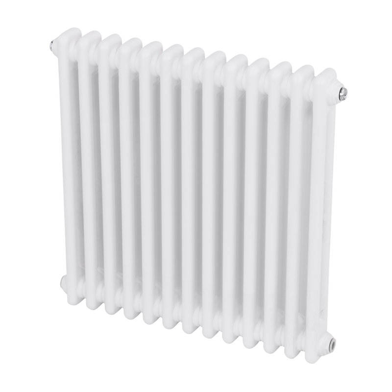 Baridi DH367 Horizontal Traditional 2 Column Radiator 600 x 607mm - White - additional view 7