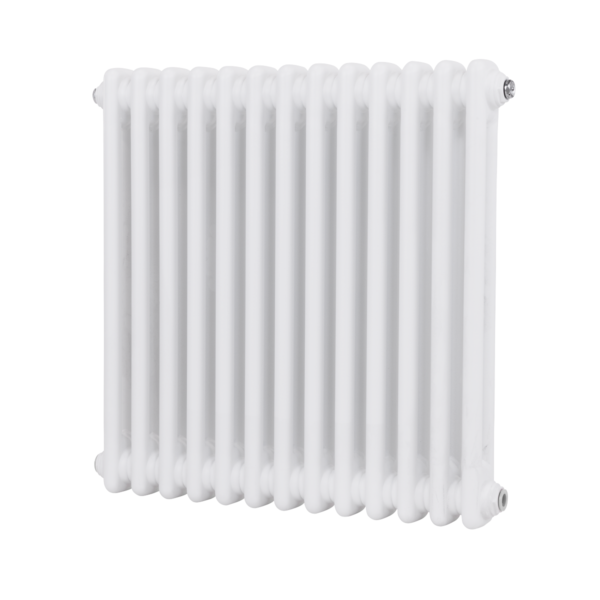 Baridi DH367 Horizontal Traditional 2 Column Radiator 600 x 607mm - White - additional view 3