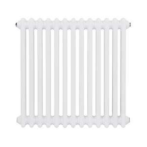 Baridi DH367 Horizontal Traditional 2 Column Radiator 600 x 607mm - White - additional view 4
