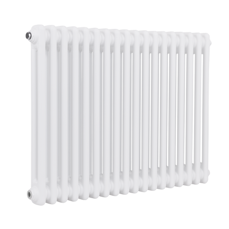 Baridi DH368 Horizontal Traditional 2 Column Radiator 600 x 832mm - White