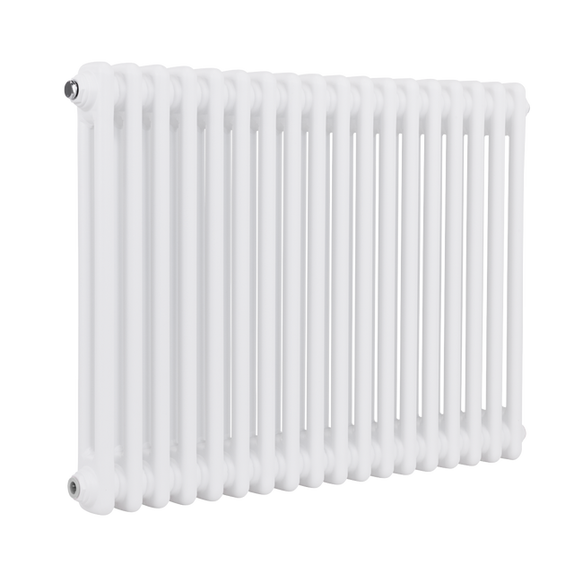 Baridi DH368 Horizontal Traditional 2 Column Radiator 600 x 832mm - White