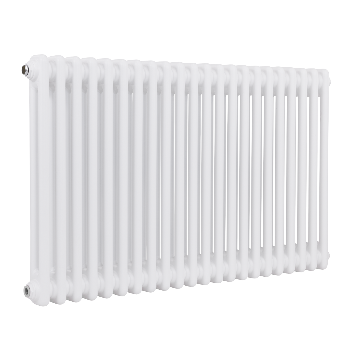 Baridi DH369 Horizontal Traditional 2 Column Radiator 600 x 1012mm - White