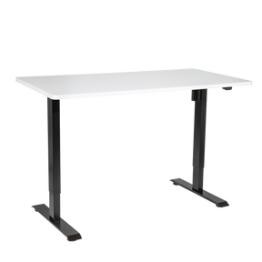Dellonda DH36 Single Motor Ultra-Quiet Adjustable-Height Electric Sit/Stand Desk - White Desktop