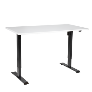 Dellonda DH36 Single Motor Ultra-Quiet Adjustable-Height Electric Sit/Stand Desk - White Desktop