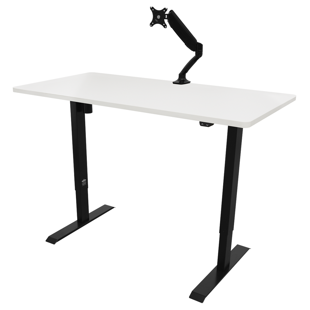 Dellonda DH36 Single Motor Ultra-Quiet Adjustable-Height Electric Sit/Stand Desk - White Desktop - additional view 5