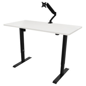 Dellonda DH36 Single Motor Ultra-Quiet Adjustable-Height Electric Sit/Stand Desk - White Desktop - additional view 5