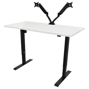 Dellonda DH36 Single Motor Ultra-Quiet Adjustable-Height Electric Sit/Stand Desk - White Desktop - additional view 6