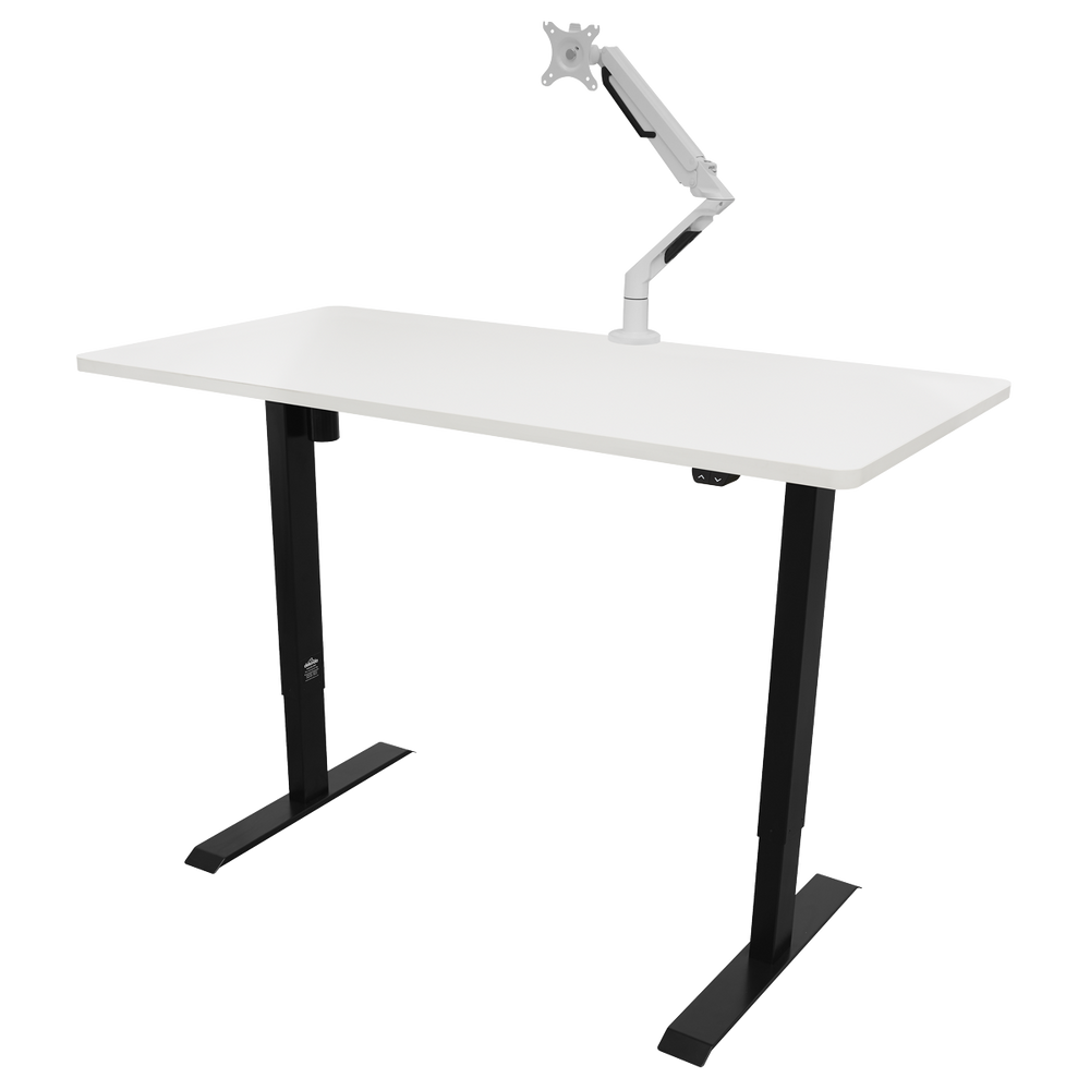 Dellonda DH36 Single Motor Ultra-Quiet Adjustable-Height Electric Sit/Stand Desk - White Desktop - additional view 7