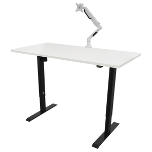 Dellonda DH36 Single Motor Ultra-Quiet Adjustable-Height Electric Sit/Stand Desk - White Desktop - additional view 7