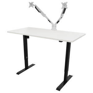Dellonda DH36 Single Motor Ultra-Quiet Adjustable-Height Electric Sit/Stand Desk - White Desktop - additional view 8