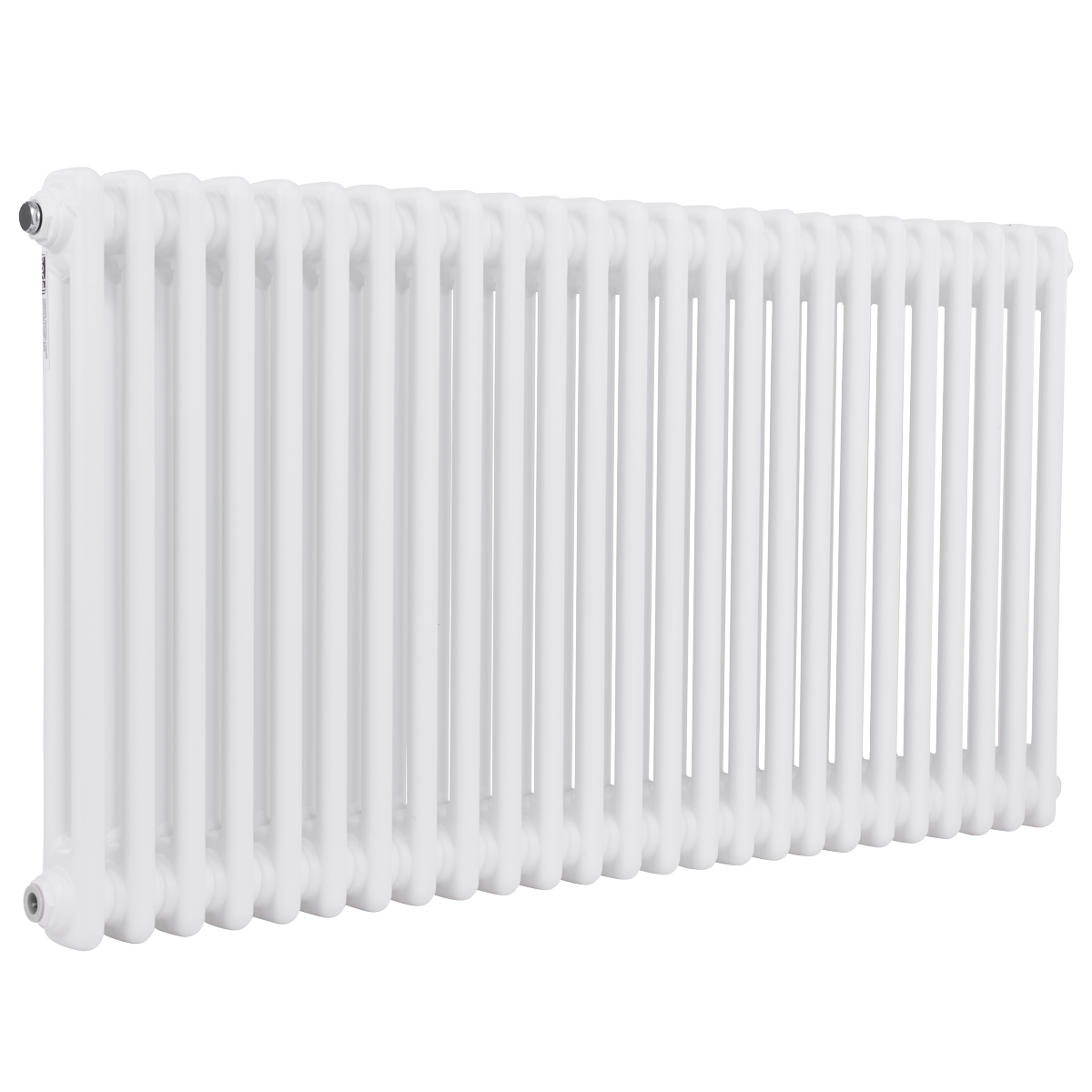 Baridi DH370 Horizontal Traditional 2 Column Radiator 600 x 1147mm - White