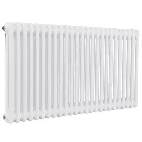 Baridi DH370 Horizontal Traditional 2 Column Radiator 600 x 1147mm - White
