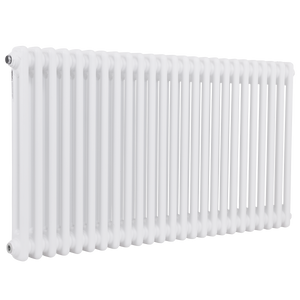 Baridi DH370 Horizontal Traditional 2 Column Radiator 600 x 1147mm - White