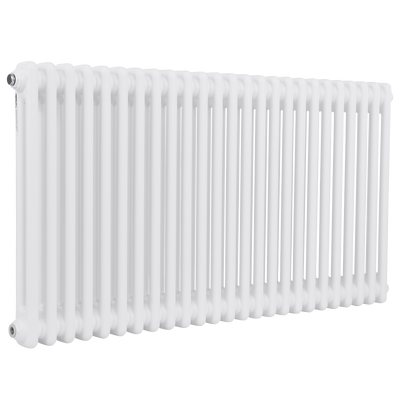 Baridi DH370 Horizontal Traditional 2 Column Radiator 600 x 1147mm - White