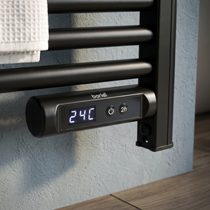 Baridi DH371 Electric Heated Towel Rail 1085 x 535mm with LED Display - Black - additional view 8