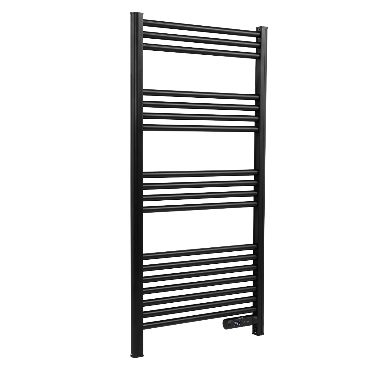 Baridi DH371 Electric Heated Towel Rail 1085 x 535mm with LED Display - Black