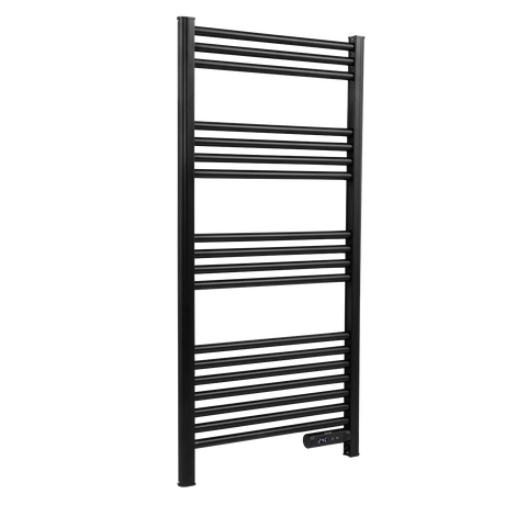 Baridi DH371 Electric Heated Towel Rail 1085 x 535mm with LED Display - Black