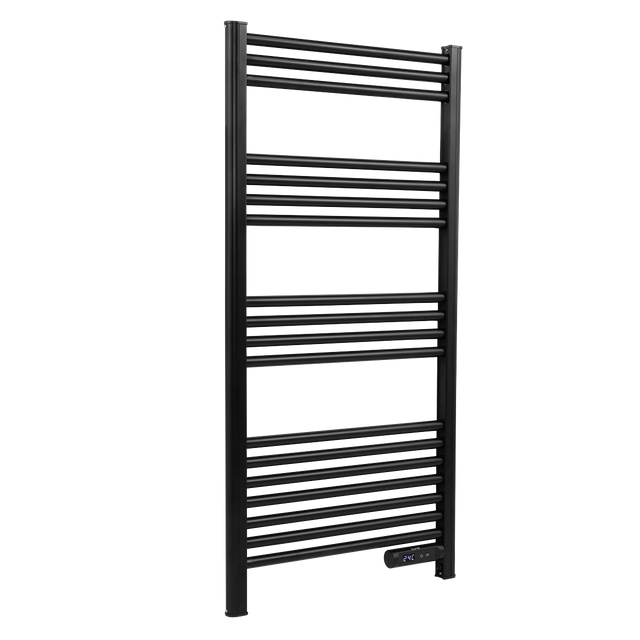 Baridi DH371 Electric Heated Towel Rail 1085 x 535mm with LED Display - Black