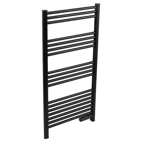 Baridi DH371 Electric Heated Towel Rail 1085 x 535mm with LED Display - Black - additional view 2