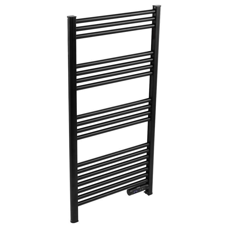 Baridi DH371 Electric Heated Towel Rail 1085 x 535mm with LED Display - Black - additional view 2