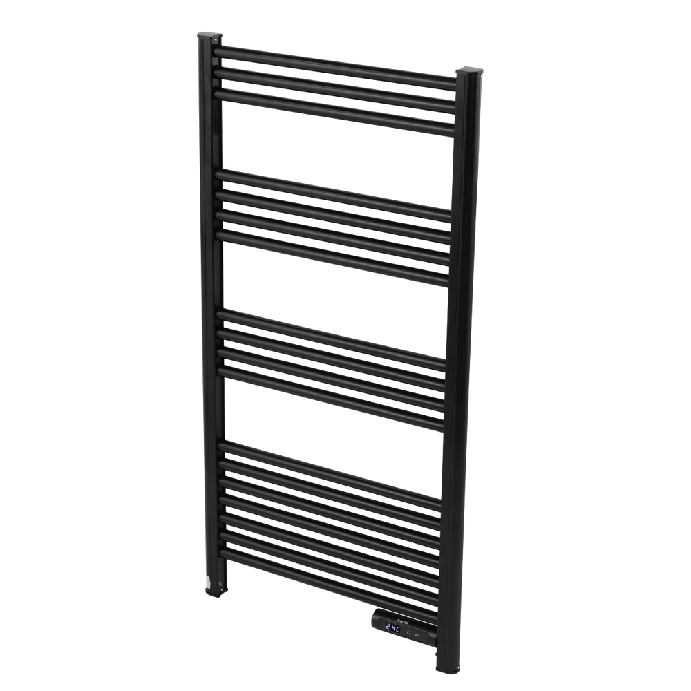 Baridi DH371 Electric Heated Towel Rail 1085 x 535mm with LED Display - Black - additional view 3