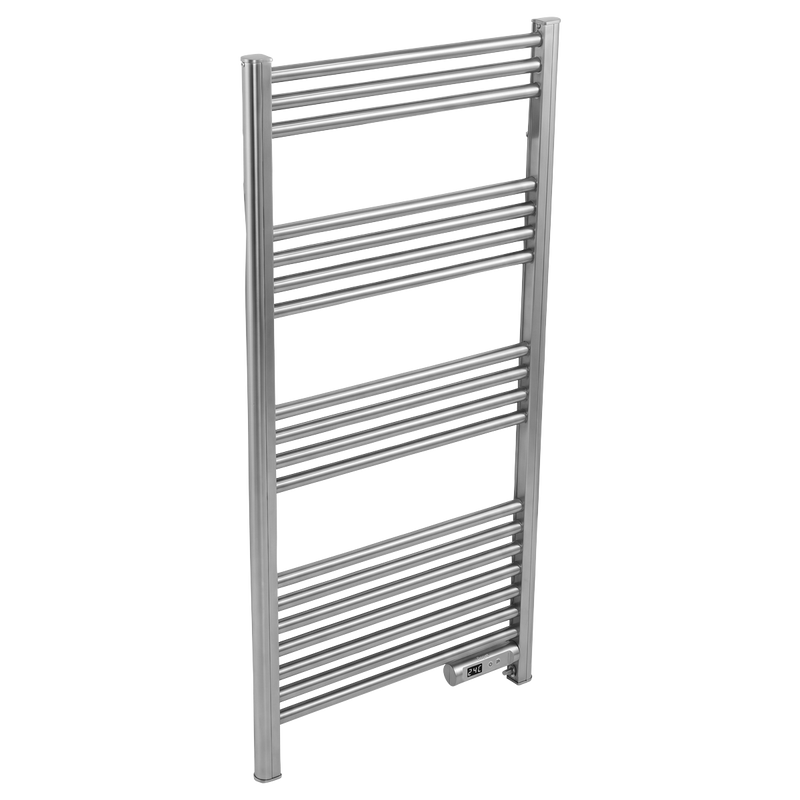 Baridi DH372 Electric Heated Towel Rail 1085 x 535mm with LED Display - Silver - additional view 7