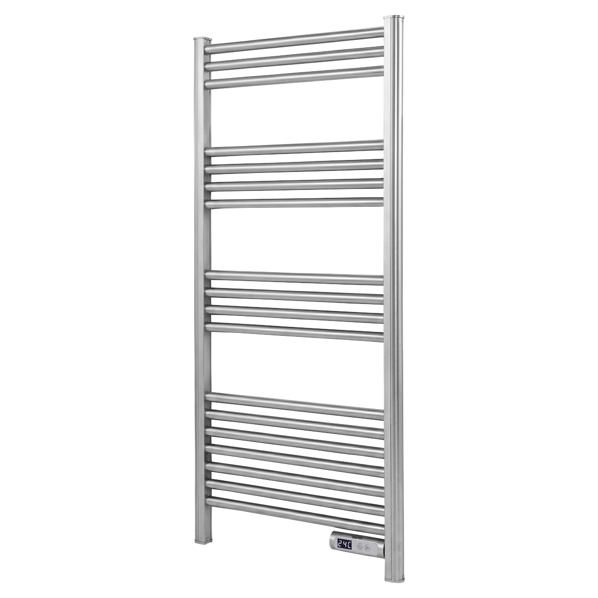 Baridi DH372 Electric Heated Towel Rail 1085 x 535mm with LED Display - Silver - additional view 9