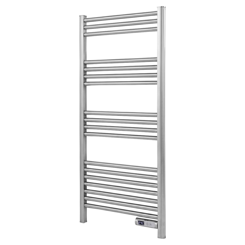 Baridi DH372 Electric Heated Towel Rail 1085 x 535mm with LED Display - Silver - additional view 9