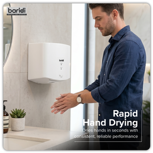 Baridi DH378 High Speed Hand Dryer with Auto Sensor 1400-1650W - White - additional view 6