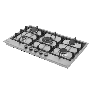 Baridi DH382 90cm Gas Hob Stainless Steel with 5 Burners, Cast Iron Supports & Auto Ignition 11kW - additional view 9