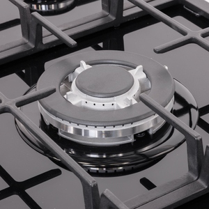 Baridi DH383 90cm Gas Hob Black Glass with 5 Burners, Cast Iron Supports & Auto Ignition 11kW - additional view 7