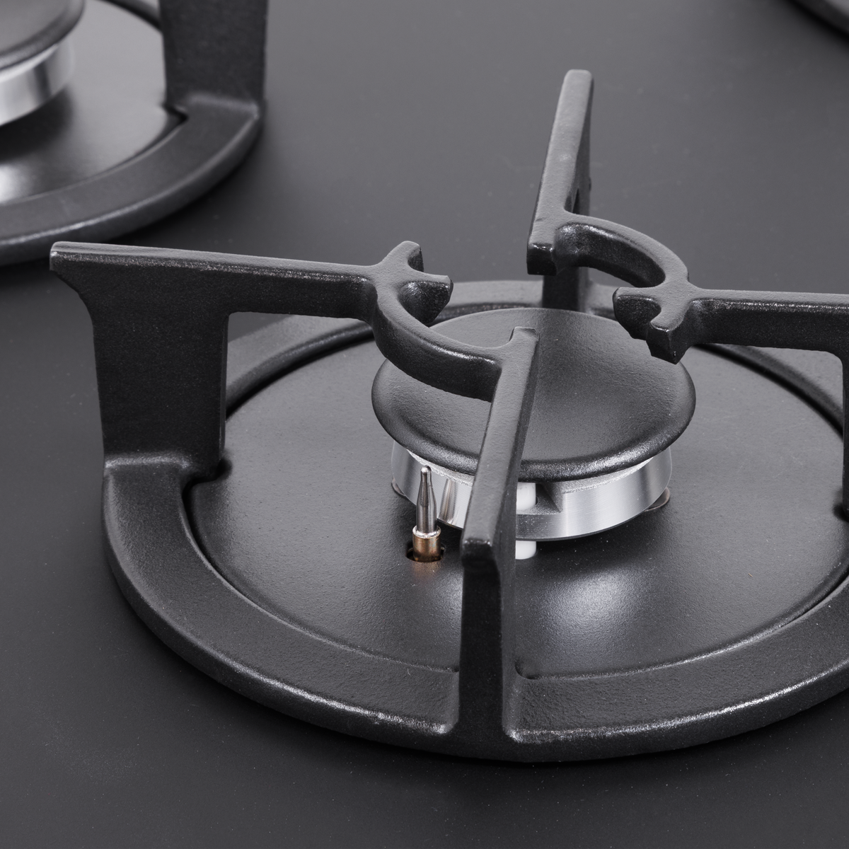 Baridi DH384 70cm Gas Hob Matt Black with 5 Burners, Cast Iron Supports & Auto Ignition 10.4kW - additional view 4