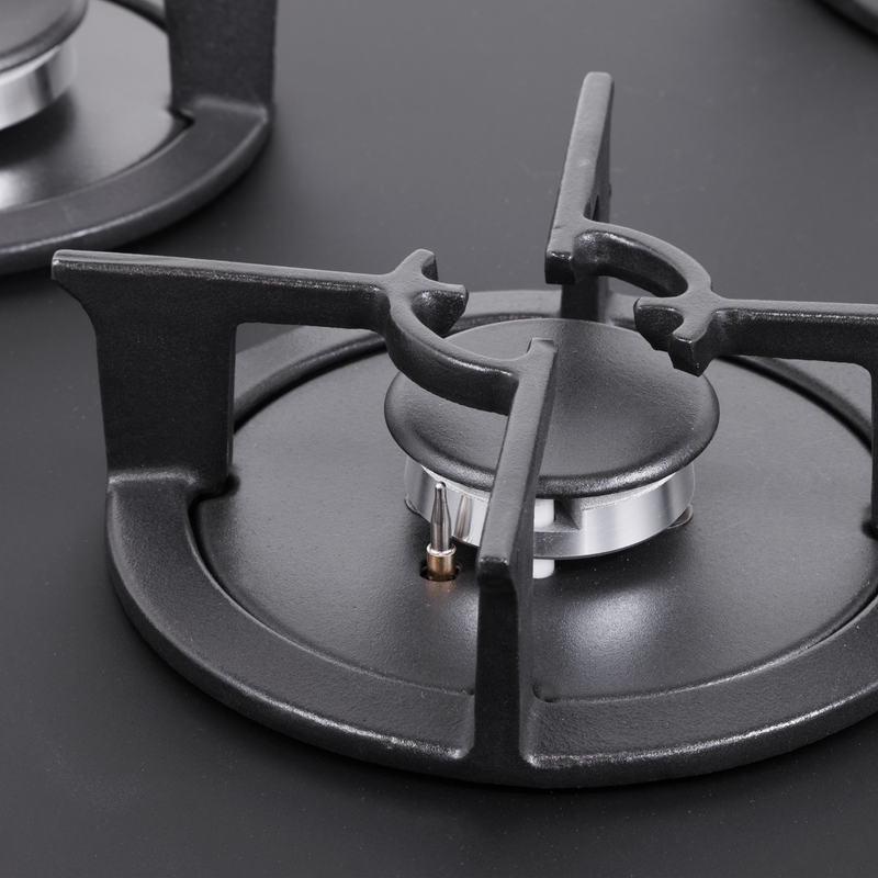 Baridi DH384 70cm Gas Hob Matt Black with 5 Burners, Cast Iron Supports & Auto Ignition 10.4kW - additional view 4