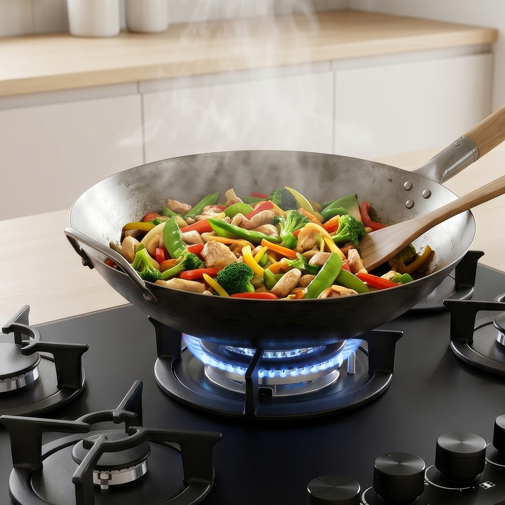 Baridi DH384 70cm Gas Hob Matt Black with 5 Burners, Cast Iron Supports & Auto Ignition 10.4kW - additional view 6