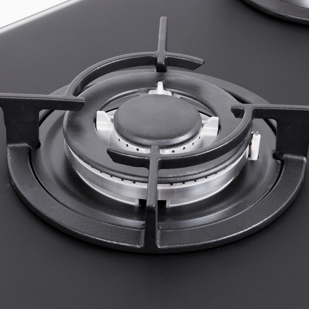Baridi DH384 70cm Gas Hob Matt Black with 5 Burners, Cast Iron Supports & Auto Ignition 10.4kW - additional view 7